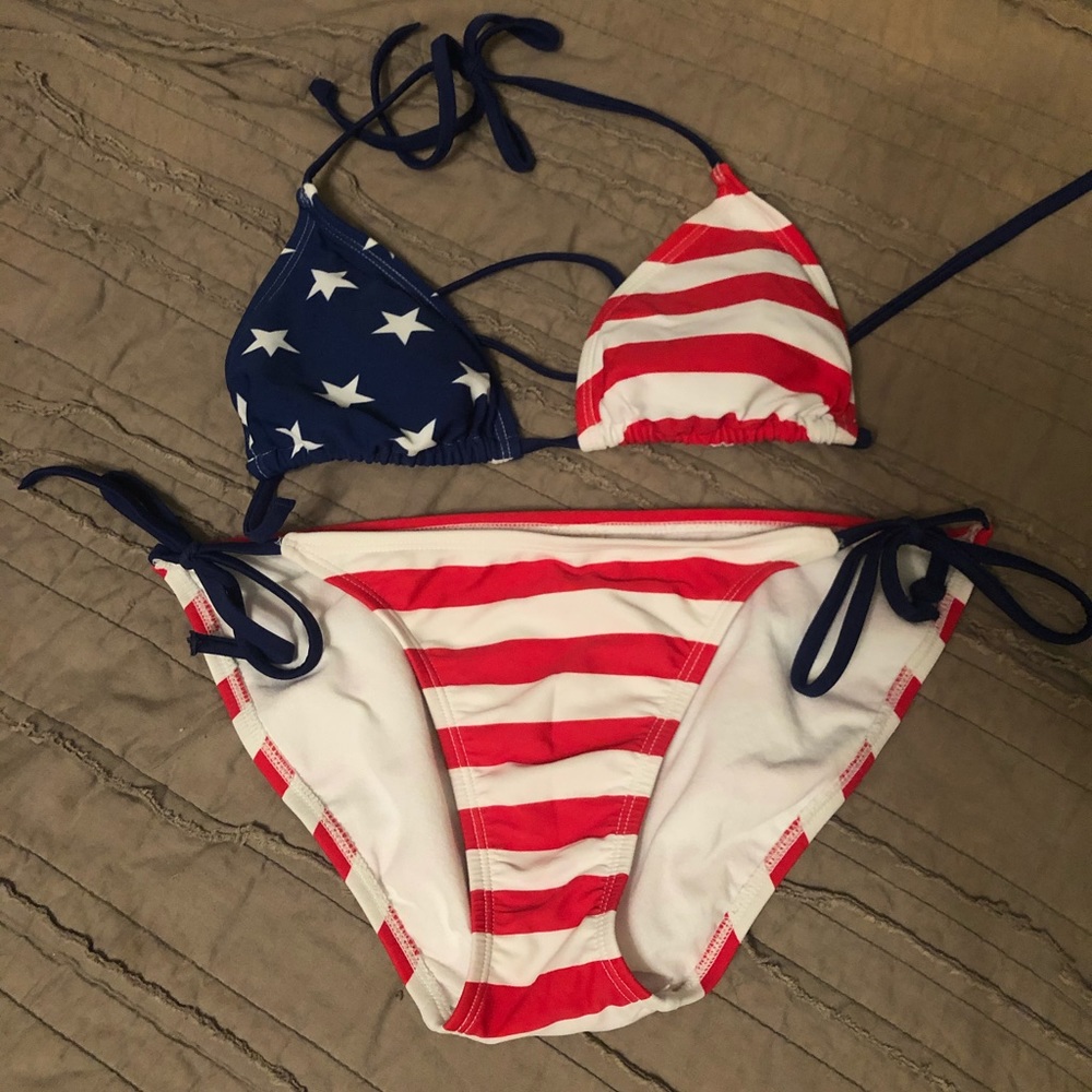 American flag bikini